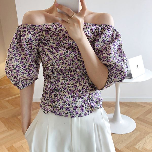 women's blouses & shirts summer slash neck sleeve flower print boho shirt blusas cropped roupa feminina rjkf, White
women's blouses & shirts summer slash neck sleeve flower print boho shirt blusas cropped roupa feminina rjkf, White