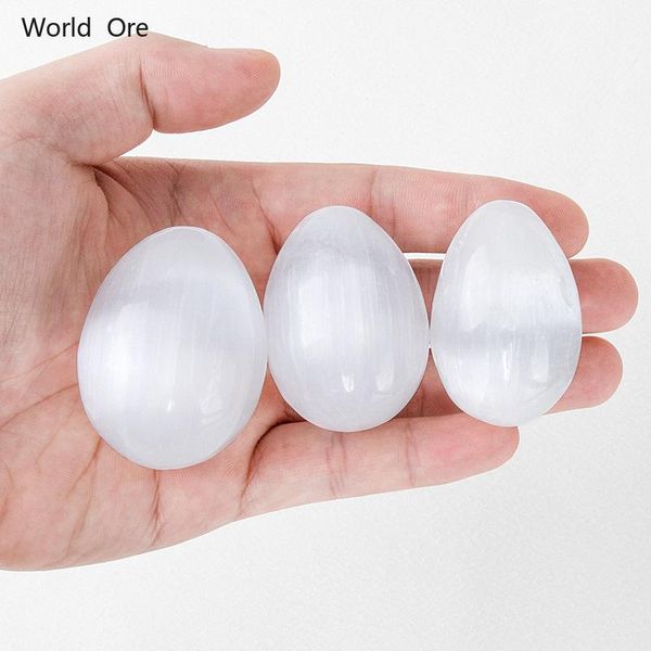 decorative objects & figurines natural stone mineral white gypsum egg shaped crystal ornament family decoration healing energy promotion
decorative objects & figurines natural stone mineral white gypsum egg shaped crystal ornament family decoration healing energy promotion