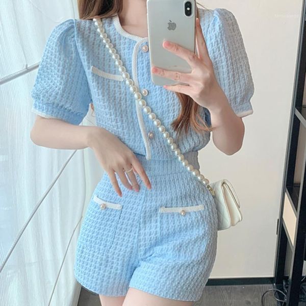 women's tracksuits 2021 summer fashion shorts sets puff sleeve single breasted crop + high waist wide leg 2 piece womens outfits, Gray
women's tracksuits 2021 summer fashion shorts sets puff sleeve single breasted crop + high waist wide leg 2 piece womens outfits, Gray