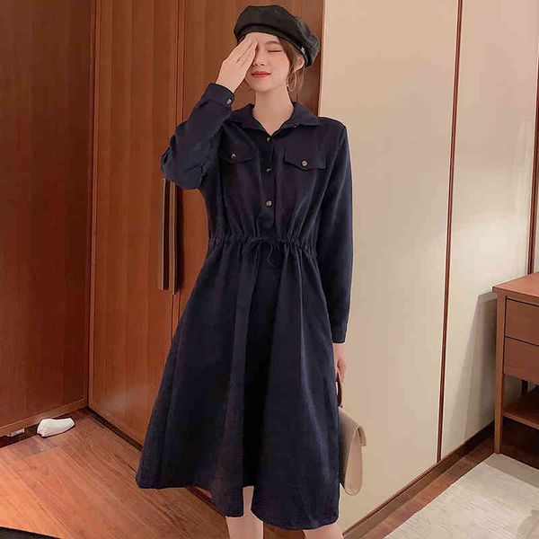 women dress autumn winter fashion elastic waist long sleeve vintage soild loose a-line dresses casual vestidos 210423, Black;gray
women dress autumn winter fashion elastic waist long sleeve vintage soild loose a-line dresses casual vestidos 210423, Black;gray