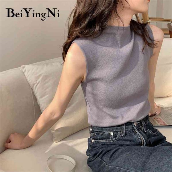 female casual solid color harajuku knitted fashion cami sleeveless tank women's summer camisole clothes 210506, Black
female casual solid color harajuku knitted fashion cami sleeveless tank women's summer camisole clothes 210506, Black