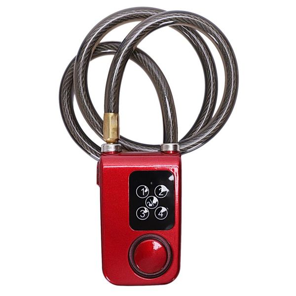 bike locks electric digital door lock with wire rope waterproof home anti theft 110db alarm for & bicycle(red)
bike locks electric digital door lock with wire rope waterproof home anti theft 110db alarm for & bicycle(red)