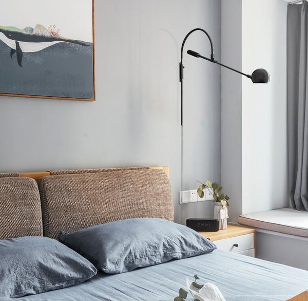 american retro rotatable wall lamp g9 led living room sconce light reading gold/black long arm study mj1125
american retro rotatable wall lamp g9 led living room sconce light reading gold/black long arm study mj1125