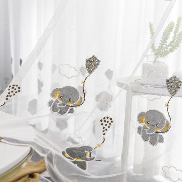 curtain & drapes cartoon elephant embroidered tulle for kids boy nursery bedroom cute animals balcony window treatment drape gauze zh030c
curtain & drapes cartoon elephant embroidered tulle for kids boy nursery bedroom cute animals balcony window treatment drape gauze zh030c