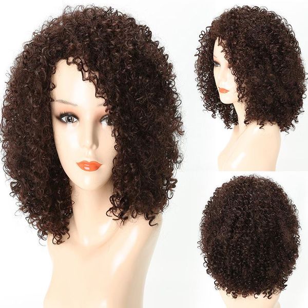 synthetic wigs kinky curly wig for african women ombre side part american afro 14" high temperature jerry curl cosplay, Black
synthetic wigs kinky curly wig for african women ombre side part american afro 14" high temperature jerry curl cosplay, Black