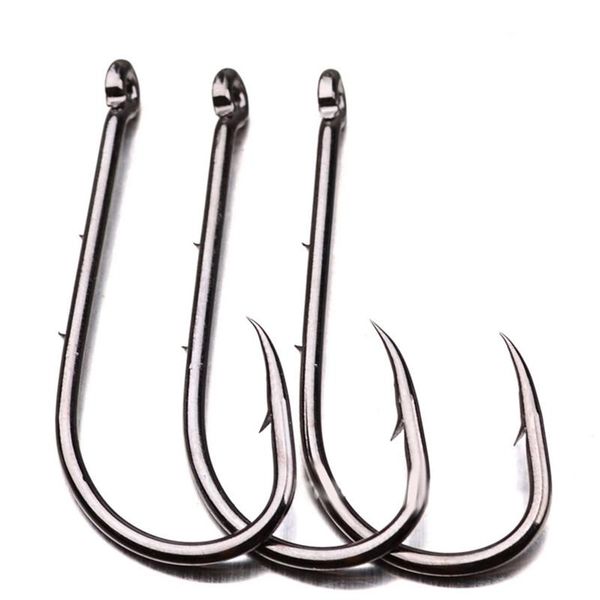 100pcs fishing hook 92247-1 # -6 baithholder black color big triple hooks high carbon steel
100pcs fishing hook 92247-1 # -6 baithholder black color big triple hooks high carbon steel