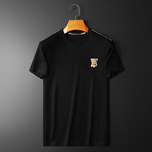 fashion t shirts run volume 2021 summer men's light luxury round neck short sleeve brand embroidered versatile, White;black
fashion t shirts run volume 2021 summer men's light luxury round neck short sleeve brand embroidered versatile, White;black