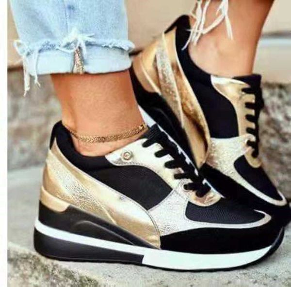 autumn women sneakers mesh breathable mixed colors shoes for ladies lace-up outdoor casual chunky wedges females y0907, Black
autumn women sneakers mesh breathable mixed colors shoes for ladies lace-up outdoor casual chunky wedges females y0907, Black