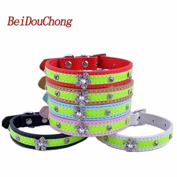 wholesale chihuahua dog collar diamante flower accessory pu leather pet puppy neck strap small products collars & leashes
wholesale chihuahua dog collar diamante flower accessory pu leather pet puppy neck strap small products collars & leashes
