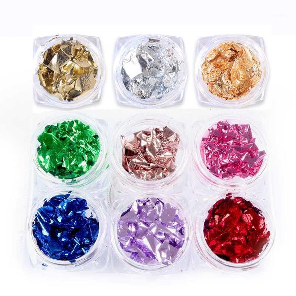 boxes/set nail art foil paper gold silver irregular aluminum 3d sticker for nails gel polish manicure decorations1, Black
boxes/set nail art foil paper gold silver irregular aluminum 3d sticker for nails gel polish manicure decorations1, Black