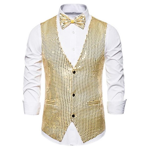 vogue fashion mens vests suits slim sequins gold colorful dj stage men plus size s-2xl men's, Black;white
vogue fashion mens vests suits slim sequins gold colorful dj stage men plus size s-2xl men's, Black;white