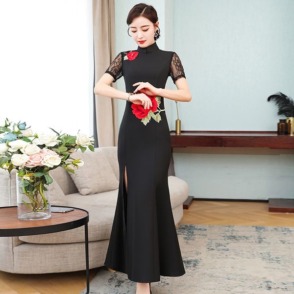2021 women oriental style dresses slim qipao long cheongsam dress ancient high slit traditional chinese dress qipao 11528, Red
2021 women oriental style dresses slim qipao long cheongsam dress ancient high slit traditional chinese dress qipao 11528, Red