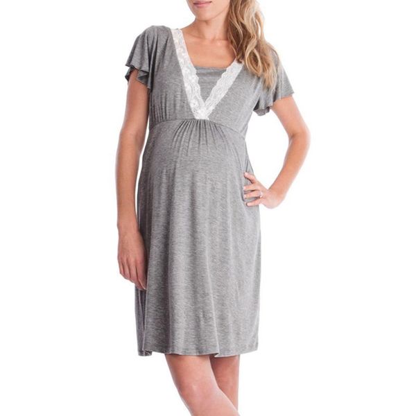 nightgown pregnant womens maternity robe women nursing nightwear pajama lace sleepwear ropa mujer for pajamas dress dresses, White
nightgown pregnant womens maternity robe women nursing nightwear pajama lace sleepwear ropa mujer for pajamas dress dresses, White