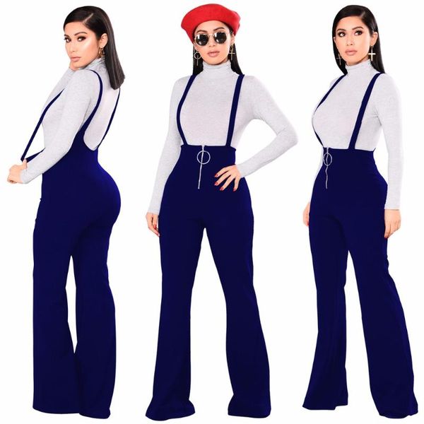 women's jumpsuits & rompers england style women jumpsuit solid strap bodysuit boot cut playsuit high waist overalls g076, Black;white
women's jumpsuits & rompers england style women jumpsuit solid strap bodysuit boot cut playsuit high waist overalls g076, Black;white