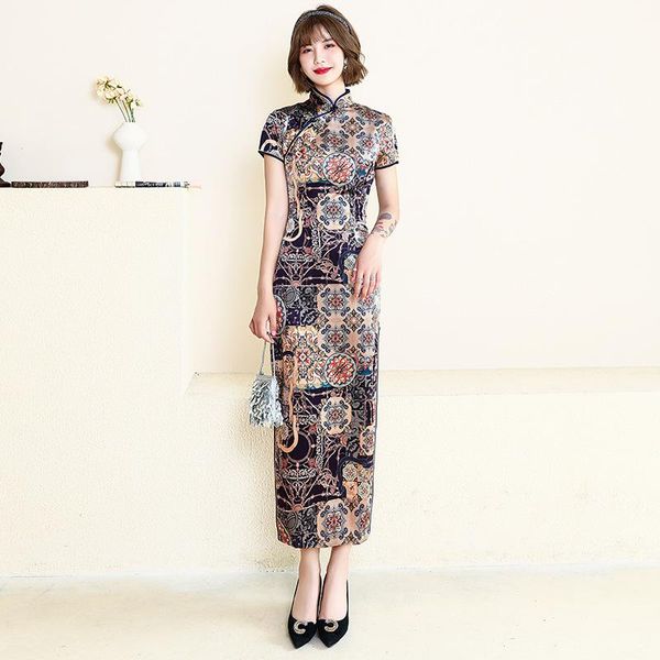 long cheongsam slim vintage oriental dress chinese traditional costumes summer dresses robe femme 4xl 8 colors ethnic clothing, Red
long cheongsam slim vintage oriental dress chinese traditional costumes summer dresses robe femme 4xl 8 colors ethnic clothing, Red