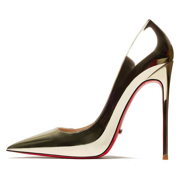 dress shoes gold silver summer women red bottom pumps sheepskin linning champagne high heels for lady wedding party stilettos, Black
dress shoes gold silver summer women red bottom pumps sheepskin linning champagne high heels for lady wedding party stilettos, Black