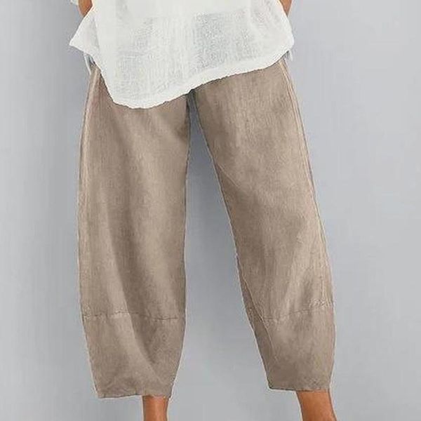 women's pants & capris 2021 vintage linen autumn tousers casual elastic waist spring pantalon female cropped oversized, Black;white
women's pants & capris 2021 vintage linen autumn tousers casual elastic waist spring pantalon female cropped oversized, Black;white