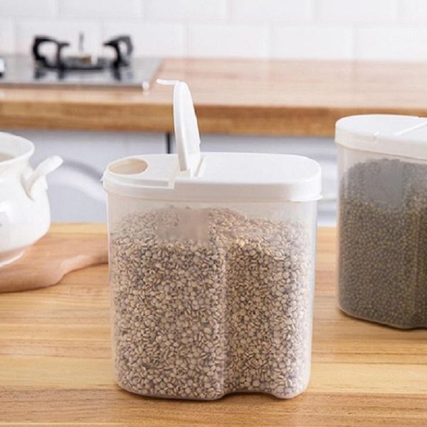 storage bottles & jars plastic bin airtight cereal organizer container home transparent food dispenser box with pour spout kitchen item
storage bottles & jars plastic bin airtight cereal organizer container home transparent food dispenser box with pour spout kitchen item