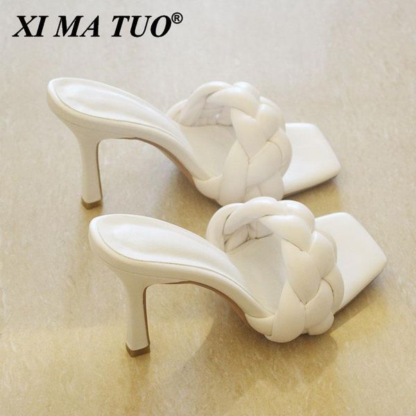 dress shoes woven high heel women slides square toe sandals high-quality ladies outdoor, Black
dress shoes woven high heel women slides square toe sandals high-quality ladies outdoor, Black