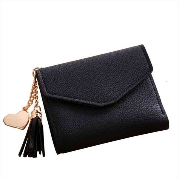 wallet fashion women simple short tassel coin purse card holders handbag female famous femme carteira, Red;black
wallet fashion women simple short tassel coin purse card holders handbag female famous femme carteira, Red;black