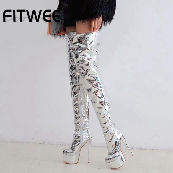 boots fitwee plus size 33-48 brand design platform women shoes super high heel winter warm plush over the knee woman, Black
boots fitwee plus size 33-48 brand design platform women shoes super high heel winter warm plush over the knee woman, Black