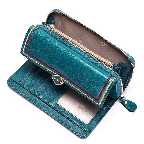 woman long wallet rfid blocking multi card women clutch cow leather hasp purse strap money for lady, Red;black
woman long wallet rfid blocking multi card women clutch cow leather hasp purse strap money for lady, Red;black