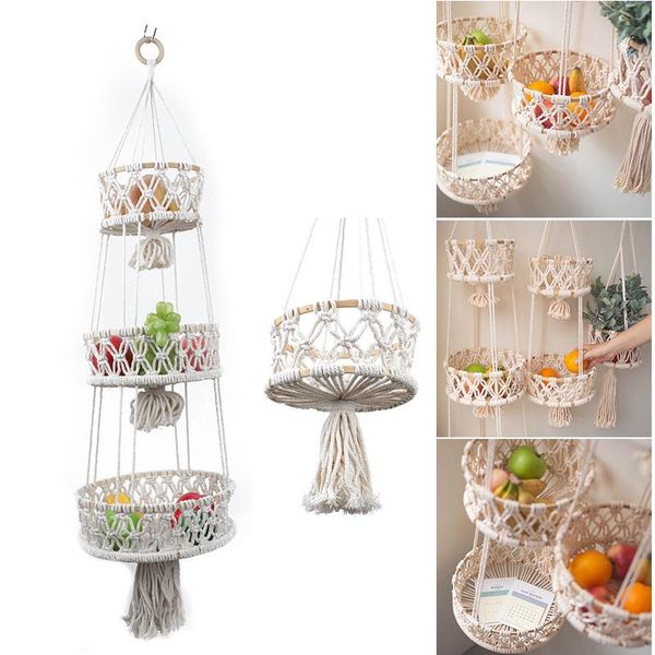 storage baskets woven cotton rope fruit hanging basket multifunctional for kitchen living room bathroom
storage baskets woven cotton rope fruit hanging basket multifunctional for kitchen living room bathroom