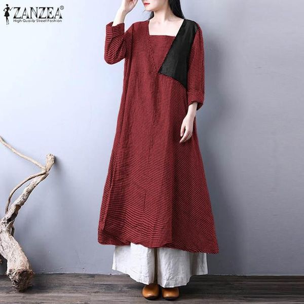 casual dresses womens autumn midi dress zanzea irregular patchwork robe femme plaid printed vestidos female square collar oversize, Black;gray
casual dresses womens autumn midi dress zanzea irregular patchwork robe femme plaid printed vestidos female square collar oversize, Black;gray