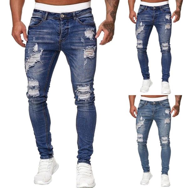 men's jeans men solid color ripped holes frayed gradient washed trousers male pants hip hop streetwear joggers pantalones hombre 2021, Blue
men's jeans men solid color ripped holes frayed gradient washed trousers male pants hip hop streetwear joggers pantalones hombre 2021, Blue