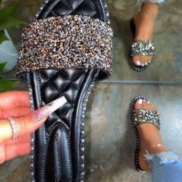 summer large size women's shoes rhinestone camouflage candy color sandals and slippers fashion beach holiday, Black
summer large size women's shoes rhinestone camouflage candy color sandals and slippers fashion beach holiday, Black