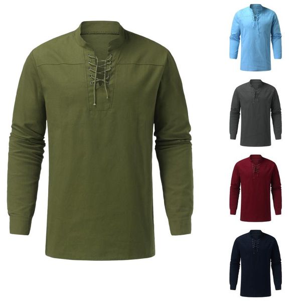 men's t-shirts t-shirt casual solid drawstring stand collar spring autumn clothing blouse long sleeve button camisa masculina 2021, White;black
men's t-shirts t-shirt casual solid drawstring stand collar spring autumn clothing blouse long sleeve button camisa masculina 2021, White;black