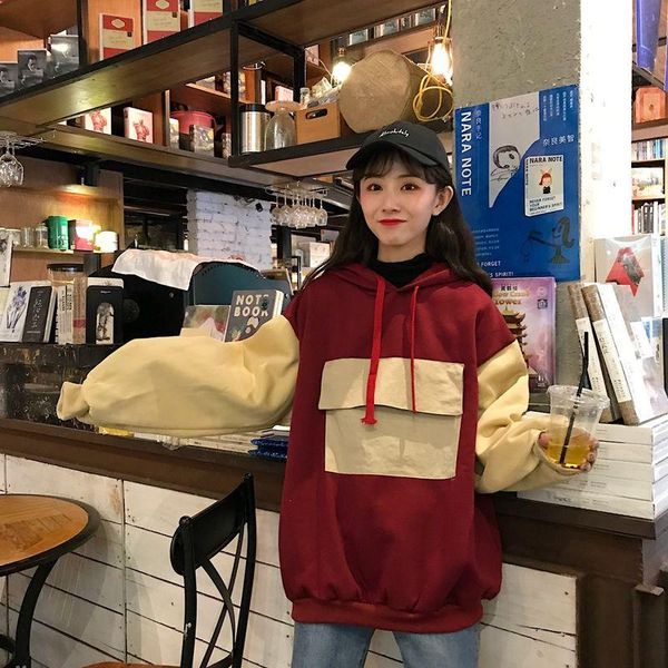 women's hoodies & sweatshirts fashion patchwork hoodie women casual red hooded sweatshirt men streetwear loose hip hop high street hoo, Black
women's hoodies & sweatshirts fashion patchwork hoodie women casual red hooded sweatshirt men streetwear loose hip hop high street hoo, Black