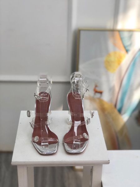 sandals horseshoe heel drill buckle high pvc transparent women shoes plus size heels wine cup, Black
sandals horseshoe heel drill buckle high pvc transparent women shoes plus size heels wine cup, Black