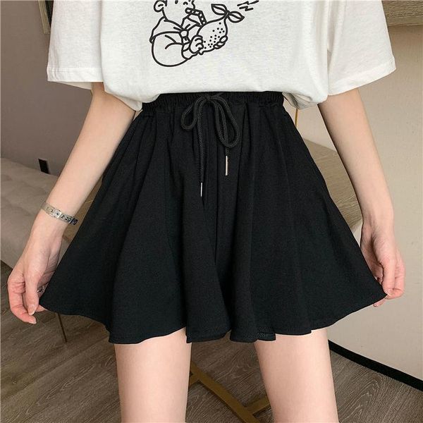 skirts 2021 women's summer korean version high waist drawstring versatile show thin casual pants drooping feeling super fire, Black
skirts 2021 women's summer korean version high waist drawstring versatile show thin casual pants drooping feeling super fire, Black