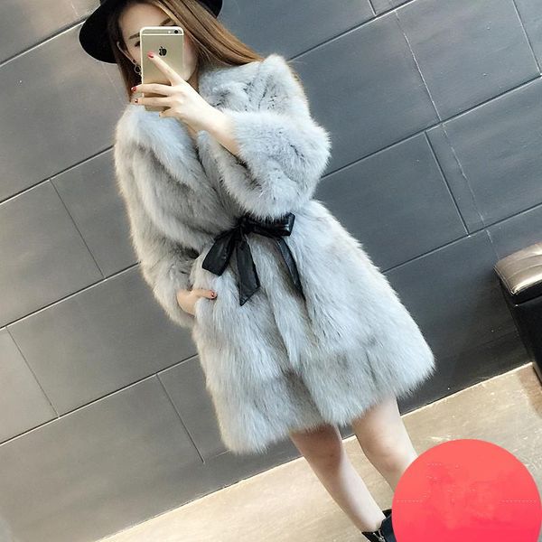 women's fur & faux real plus size jacket winter coat clothes pink long coats autumn women overcoat chaqueta mujer my1025, Black
women's fur & faux real plus size jacket winter coat clothes pink long coats autumn women overcoat chaqueta mujer my1025, Black