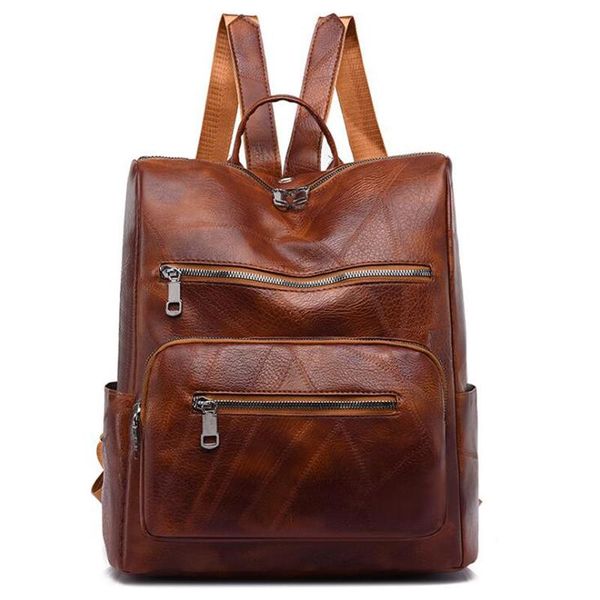 backpack 2021 vintage students travel bags for girls school large multi function simple information package document bag
backpack 2021 vintage students travel bags for girls school large multi function simple information package document bag