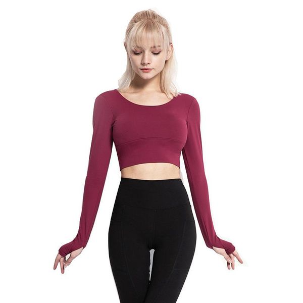 2021quick-drying yoga clothes autumn running sports beautiful back tight fitness jacket female long sleeve with chest pad outfit
2021quick-drying yoga clothes autumn running sports beautiful back tight fitness jacket female long sleeve with chest pad outfit