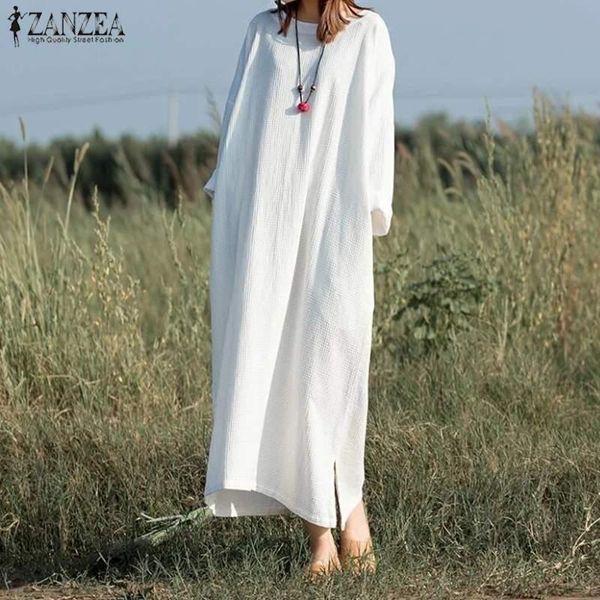 casual dresses elegant autumn maxi dress women's solid sundress zanzea 2021 long sleeve cotton vestidos female o neck robe plus size, Black;gray
casual dresses elegant autumn maxi dress women's solid sundress zanzea 2021 long sleeve cotton vestidos female o neck robe plus size, Black;gray