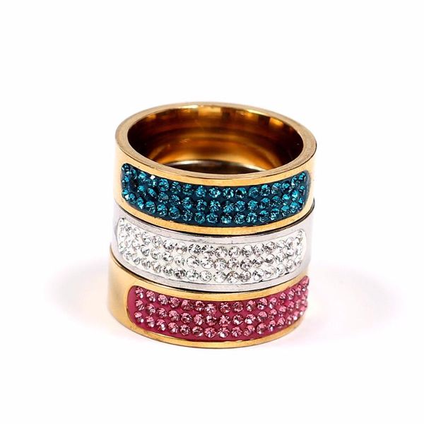wedding rings 8mm half circle three row crystal 316l stainless steel finger for women men wholesale, Slivery;golden
wedding rings 8mm half circle three row crystal 316l stainless steel finger for women men wholesale, Slivery;golden