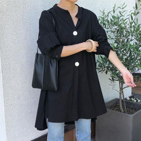 loose women blouse korean janpan female office lady work shirts spring 2021 autumn button casual black long fashion women's blouses &, White
loose women blouse korean janpan female office lady work shirts spring 2021 autumn button casual black long fashion women's blouses &, White