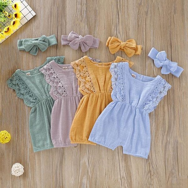 summer baby girl's sleeveless o-neck thin and breathable bodysuit lace trim solid colour style with headband jumpsuits, Blue
summer baby girl's sleeveless o-neck thin and breathable bodysuit lace trim solid colour style with headband jumpsuits, Blue
