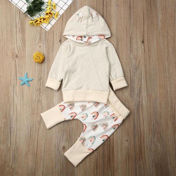 clothing sets baby & children's 3-18m infant boy girl autumn clothes hooded rainbow long pants outfit set, White
clothing sets baby & children's 3-18m infant boy girl autumn clothes hooded rainbow long pants outfit set, White