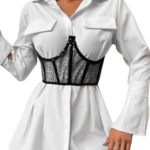 belts 649d mesh see through bustier push up boned corset bodyshaper crop underbust waist cincher wide belt for women, Black;brown
belts 649d mesh see through bustier push up boned corset bodyshaper crop underbust waist cincher wide belt for women, Black;brown