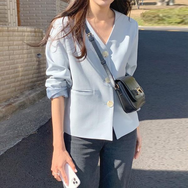 streetwear v neck office lady blazer autumn spring summer coats basic short jacket women sheer veste femme eh50bl women's suits & blaze, White;black
streetwear v neck office lady blazer autumn spring summer coats basic short jacket women sheer veste femme eh50bl women's suits & blaze, White;black