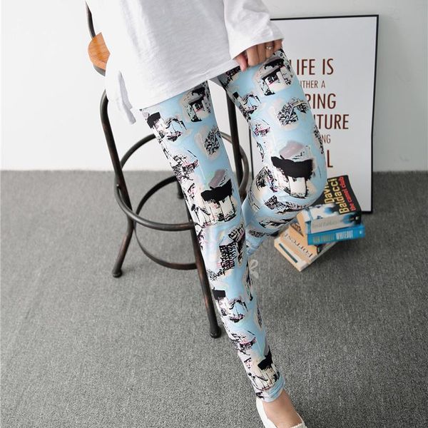 women's leggings spring floral printing women lady's casual stretched breathable elastic trousers summer legging leggins, Black 
women's leggings spring floral printing women lady's casual stretched breathable elastic trousers summer legging leggins, Black