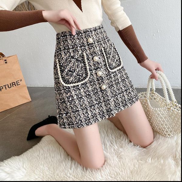 hepburn style retro elegant autumn womens skirts winter high waist woolen bag hip a line temperament female, Black
hepburn style retro elegant autumn womens skirts winter high waist woolen bag hip a line temperament female, Black