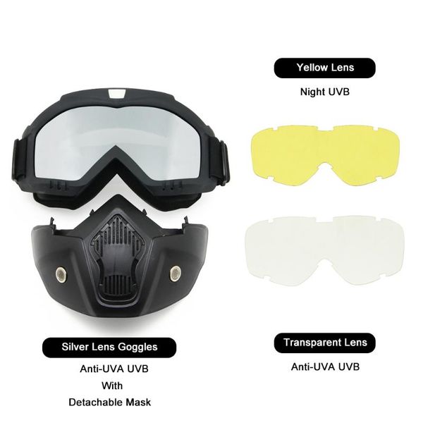 outdoor eyewear motorcycling face mask helmet goggles 3ls kit lens exchange protective gear padding night vision cycling sunglasses road rac
outdoor eyewear motorcycling face mask helmet goggles 3ls kit lens exchange protective gear padding night vision cycling sunglasses road rac