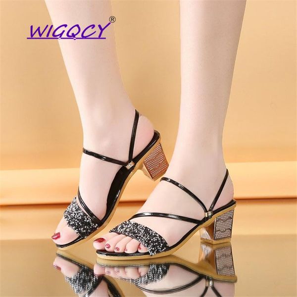 bling high heels sandals women 2021summer shoes fashion thick with open toe riband slip-on casual party, Black
bling high heels sandals women 2021summer shoes fashion thick with open toe riband slip-on casual party, Black