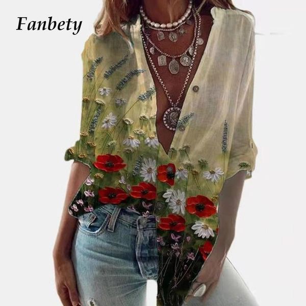 women's blouses & shirts women elegant retro floral print shirt blouse 2021 summer fashion v-neck short sleeve female casual loose blu, White
women's blouses & shirts women elegant retro floral print shirt blouse 2021 summer fashion v-neck short sleeve female casual loose blu, White