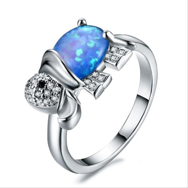 wedding rings fashion exquisite blue and white opal elephant shape ring female anniversary gift party banquet jewelry wholesale, Slivery;golden
wedding rings fashion exquisite blue and white opal elephant shape ring female anniversary gift party banquet jewelry wholesale, Slivery;golden